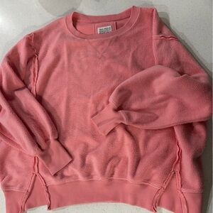 American Eagle Outfitters Coral Huggable Crew Neck Sweater